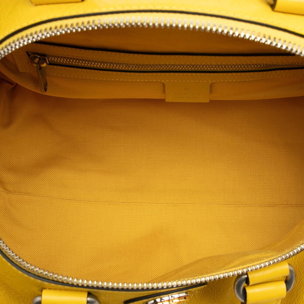 GUCCI Authentic Yellow Leather Shoulder Bag - Picture 4 of 7